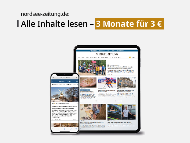 Werbebanner der Nordsee-Zeitung