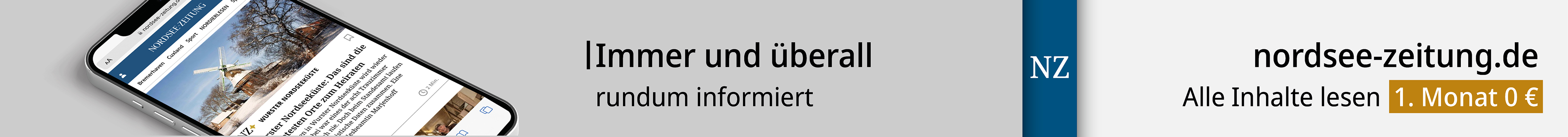Werbebanner der NZ