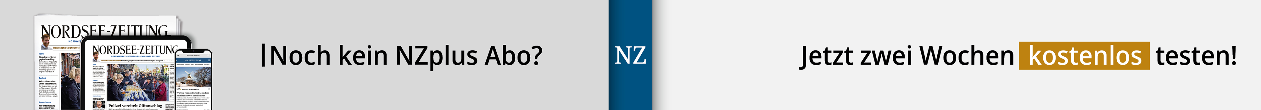 Werbebanner der NZ