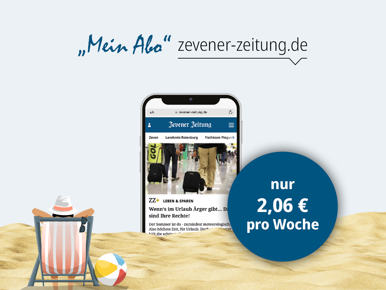 Werbebanner der Zevener-Zeitung