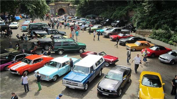 11. Summertime Drive: US-amerikanische Autos kommen wieder zum US-Car-Treffen in der Festung Grauerort.