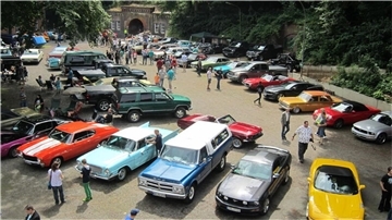 11. Summertime Drive: US-amerikanische Autos kommen wieder zum US-Car-Treffen in der Festung Grauerort.