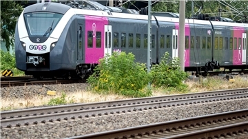20 Männer setzten einen Regionalzug fest und besprühen ihn mit Graffiti. (Symbolbild)