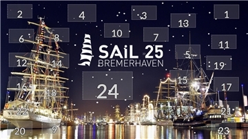 24 Türchen voller Vorfreude auf die SAiL 2025: Der Online-Adventskalender der Erlebnis Bremerhaven GmbH.
 