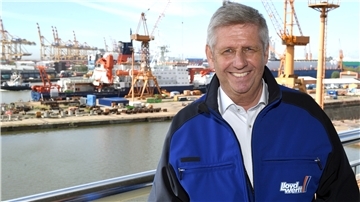 Abschied von der Lloyd Werft: Rüdiger Pallentin.