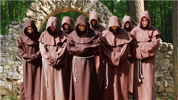 Gruppe "The Gregorian Voices" in Mönchskutten