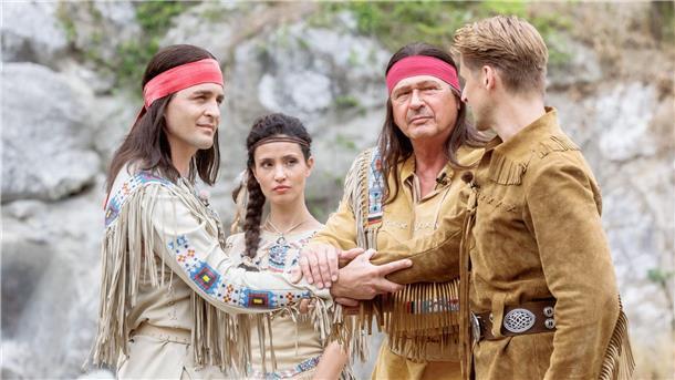 Alexander Klaws, Nadine Menz, Joshy Peters und Bastian Semm sind Teil des Ensembles bei den diesjährigen Karl-May-Festspielen.