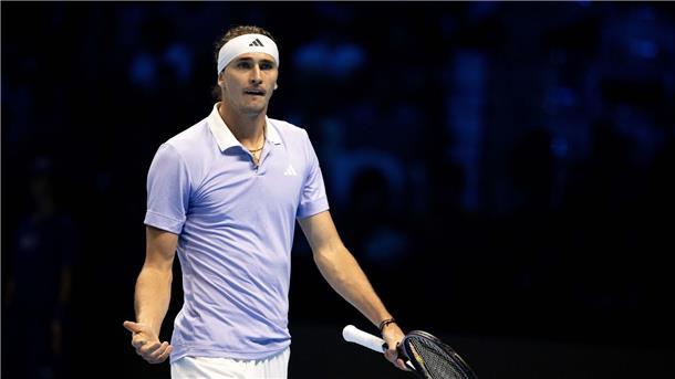 Alexander Zverev konnte zunächst bei den Aufschlagspielen seines Gegners nichts ausrichten.