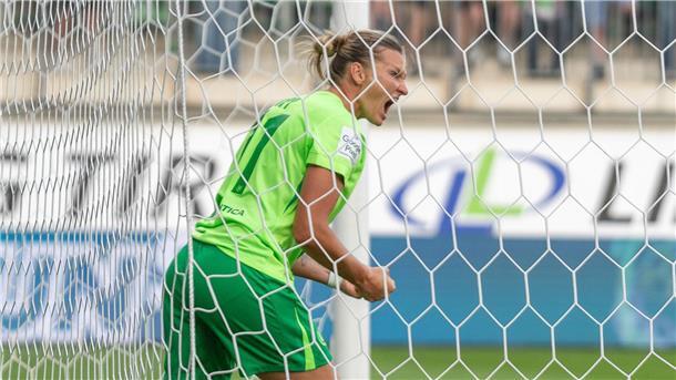 Trotz Popps Phantomtor: Vorerst keine technischen Hilfen Alexandra Popp im Netz, der Ball nicht: Trotzdem zählte der Ausgleich der Wolfsburgerin.