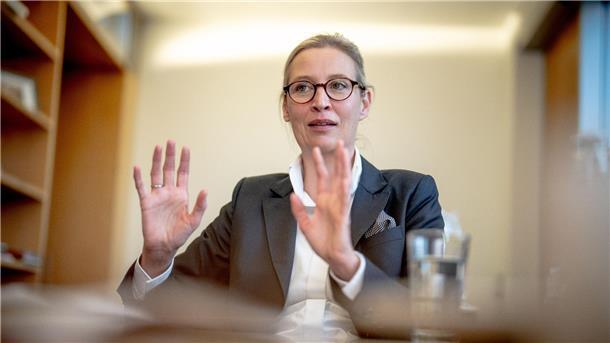Alice Weidel bildet zusammen mit Tino Chrupalla die Doppelspitze der AfD.