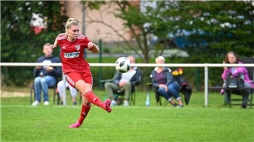 Alicia Kersten beim Schuss