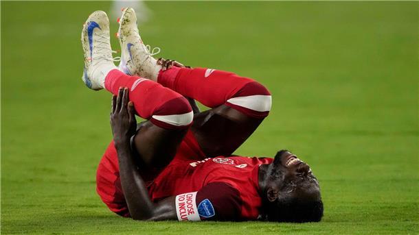 Alphonso Davies war im Halbfinale der Copa América wegen einer Knöchelverletzung ausgewechselt worden.