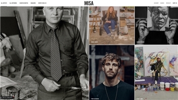 Als Maler angekommen: Fynn Kliemann wird auf der Webseite der digitalen Kunstmesse misa.art mit einem Foto geadelt.