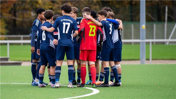 Als verschworene Gemeinschaft spielen die U15-Kicker des JFV Bremerhaven eine gute Rolle in der Regionalliga Nord. 