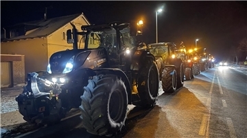 Am 8. Januar hatte es einen großen Protesttag der Bauern gegeben. Er begann früh morgens.