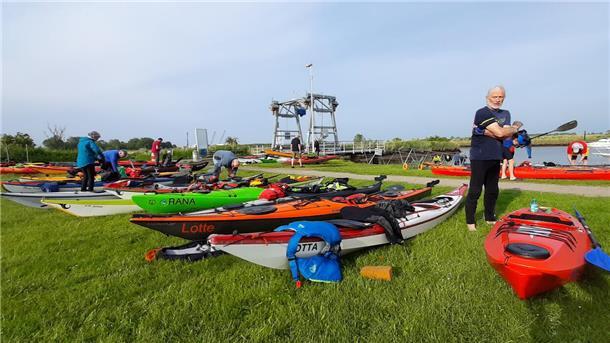 Am Himmelfahrtstag sind bereits zahlreiche Paddler mit dem Boot in Nordenham angekommen.