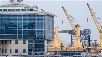 Am mecklenburgischen Hafen Mukran soll ein LNG-Terminal entstehen.