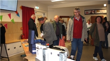 Am Stand der Kommunalen Umweltaktion Niedersachsen konnten sich die Besucher über praktische Möglichkeiten zum Hochwasserschutz informieren.