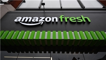 Amazons Einkaufswagen zeigen auf einem Display den Preis der Waren und den Gesamtwert des Einkaufs an.