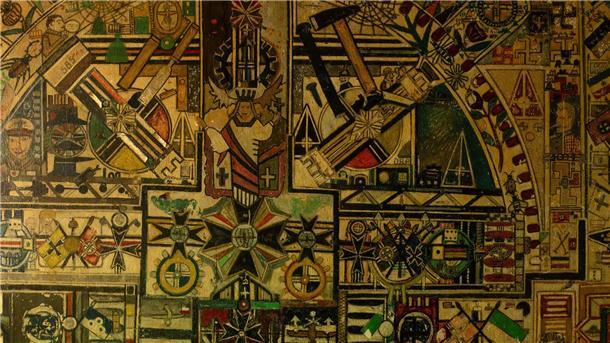 Kulturdenkmal Klingebiel-Zelle wird zugänglich gemacht An der linken Wand der Zelle finden sich viele kleine Zeichnungen.