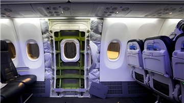 An einer Boeing 737 Max 9 der Alaska Airlines war am 5. Januar ein Rumpfteil im Steigflug herausgebrochen.