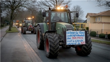 An mehreren Orten in der Region protestierten am Mittwoch die Bauern.