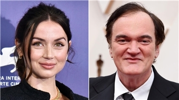 Ana de Arma und Quentin Tarantino sind bei den Golden Globes dabei.