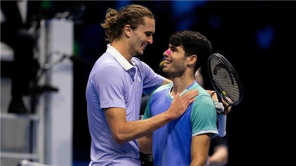 Anders als beim verlorenen French-Open-Finale setzte sich Zverev diesmal gegen Alcaraz durch.