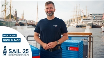 Andre Schröder ist ein echtes Urgestein des Technischen Hilfswerks (THW) in Bremerhaven.