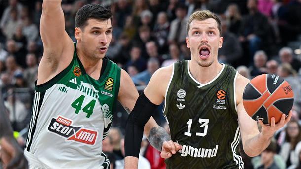 Bayern-Basketballer gewinnen bei Ex-Trainer Trinchieri Andreas Obst (r) traf beim Sieg gegen Kaunas acht Dreier.