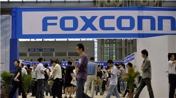 Angestellte eines Foxconn-Werkes.