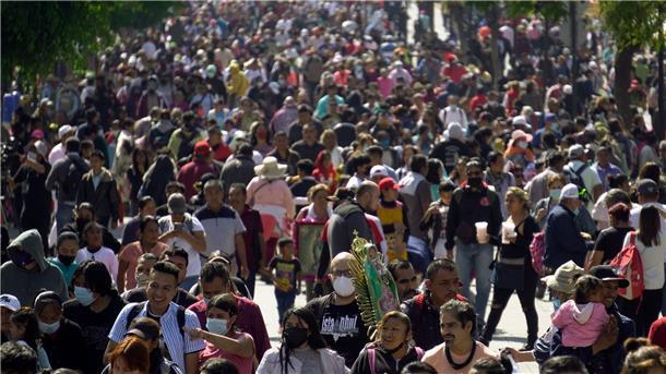 Millionen Gläubige pilgern zur Jungfrau von Guadalupe Ankunft der Pilger an der Basilika von Guadalupe in Mexiko-Stadt an.