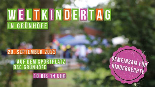 Anlässlich des Weltkindertages veranstaltet der BSC Grünhöfe am Dienstag, 20. September, ein Fest.