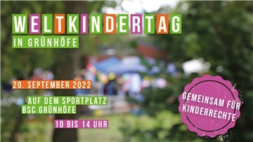 Anlässlich des Weltkindertages veranstaltet der BSC Grünhöfe am Dienstag, 20. September, ein Fest.