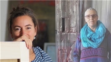 Annette Selle und Karla Gänßler stellen gemeinsam Kunst in der Galerie 149 aus.