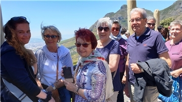 Auch der berühmte Tafelberg in Kapstadt stand auf der Liste der Sehenswürdigkeiten, die die Dorumer in Südafrika besuchten.