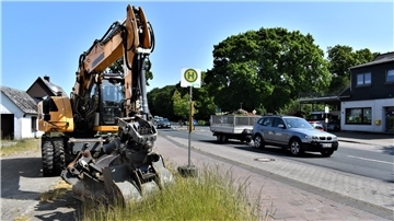 Bagger in Drangstedt