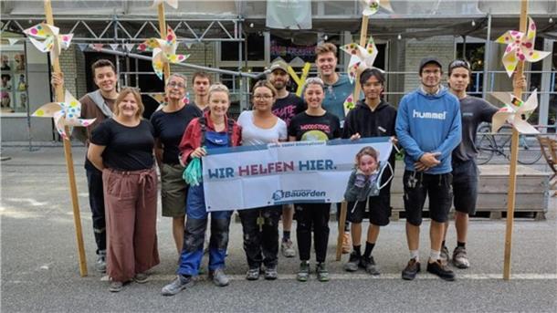 Auch dieses Jahr helfen wieder junge Menschen auf der internationalen Lernbaustelle mit 
