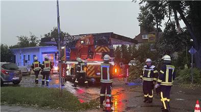 Auch in die Hansingstraße musste die Feuerwehr am Sonntagabend ausrücken.