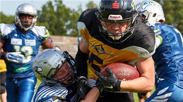 Auf dem Platz können die Bremerhaven Seahawksderzeit nicht Football spielen. Aber zumindest taktisch findet ein Training über Zoom statt.