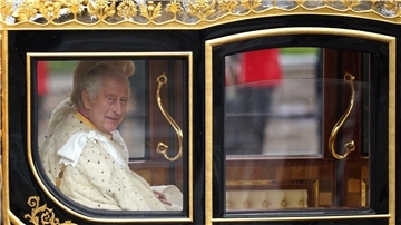 Auf dem Weg zur Krönungszeremonie: König Charles III..