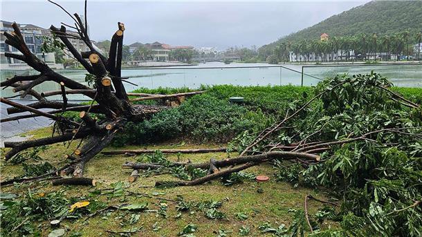 Auf der chinesischen Insel Hainan hat „Kajiki“ schon gewütet. 