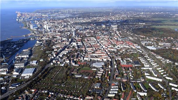 Luftaufnahme von Bremerhaven