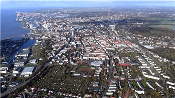 Luftaufnahme von Bremerhaven
