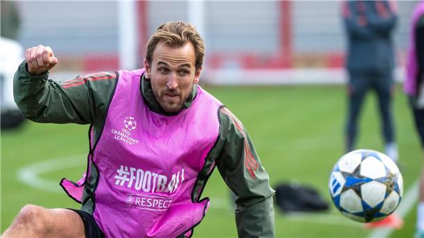 Ausgeruht und bereit für das große Spiel: Harry Kane beim Bayern-Training.