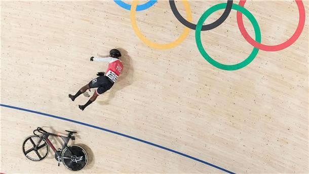 Bahnradfahrer Kwesi Browne stürzte bei Olympia schwer. 