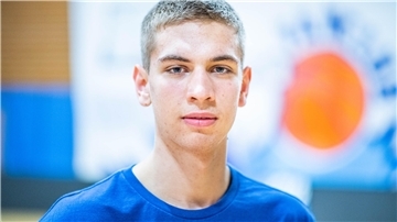 Basketball-Talent Luca Merkel.