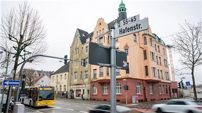 Beeindruckende Architektur, beängstigender Verfall: Die Hafenstraße. 