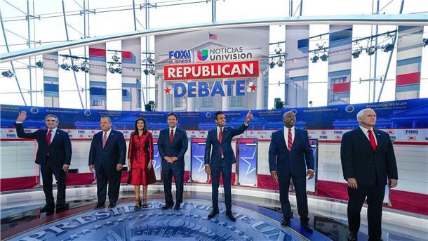 Trump-Verfolger mühen sich in TV-Debatte Bei der TV-Debatte gelang keinem der republikanischen Präsidentschafts-Anwärter ein großer Moment.