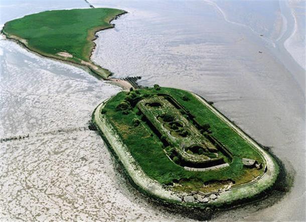 Langlütjen II, Insel im Watt